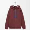 Pamuklu Fermuarlı Kapüşonlu Sweatshirt