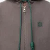 Pamuklu Fermuarlı Kapüşonlu Sweatshirt