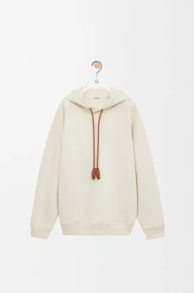 Pamuktan Rahat Kesim Kapüşonlu Sweatshirt