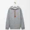 Pamuktan Rahat Kesim Kapüşonlu Sweatshirt