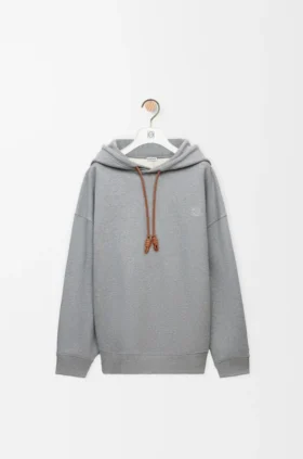 Pamuktan Rahat Kesim Kapüşonlu Sweatshirt