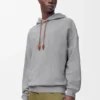 Pamuktan Rahat Kesim Kapüşonlu Sweatshirt