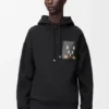 Pamuktan Rahat Kesim Kapüşonlu Sweatshirt