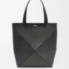 Parlak Dana Derisi XL Puzzle Fold Tote çantası Parlak Dana Derisi XL Puzzle Fold Tote çantası