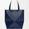 Parlak Dana Derisi XL Puzzle Fold Tote çantası Parlak Dana Derisi XL Puzzle Fold Tote çantası