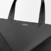 Parlak Dana Derisi XL Puzzle Fold Tote çantası Parlak Dana Derisi XL Puzzle Fold Tote çantası