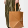 Parlak Dana Derisi XL Puzzle Fold Tote çantası Parlak Dana Derisi XL Puzzle Fold Tote çantası