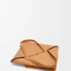 Parlak Dana Derisi XL Puzzle Fold Tote çantası Parlak Dana Derisi XL Puzzle Fold Tote çantası