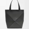 Parlak Dana Derisi XL Puzzle Fold Tote çantası Parlak Dana Derisi XL Puzzle Fold Tote çantası