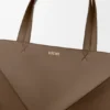 Parlak Dana Derisi XL Puzzle Fold Tote çantası Parlak Dana Derisi XL Puzzle Fold Tote çantası