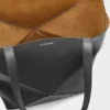 Parlak Dana Derisi XL Puzzle Fold Tote çantası Parlak Dana Derisi XL Puzzle Fold Tote çantası