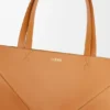 Parlak Dana Derisi XL Puzzle Fold Tote çantası Parlak Dana Derisi XL Puzzle Fold Tote çantası