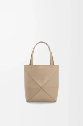 Parlak Dana Derisinden Mini Puzzle Fold Tote