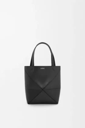 Parlak Dana Derisinden Mini Puzzle Fold Tote