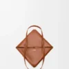 Parlak Dana Derisinden Orta Boy Puzzle Fold Tote çantası Parlak Dana Derisinden Orta Boy Puzzle Fold Tote çantası