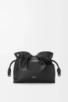 Parlak Dana Derisinden Panta Medium Flamenco Clutch