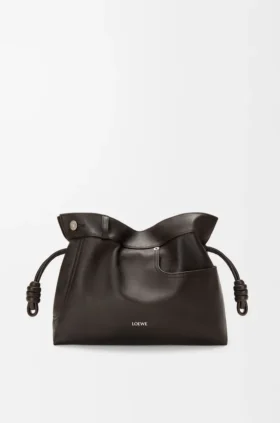 Parlak Dana Derisinden Panta Medium Flamenco Clutch