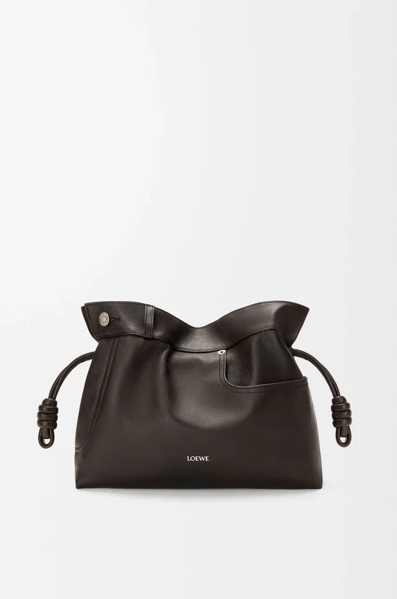 Parlak Dana Derisinden Panta Medium Flamenco Clutch Parlak Dana Derisinden Panta Medium Flamenco Clutch