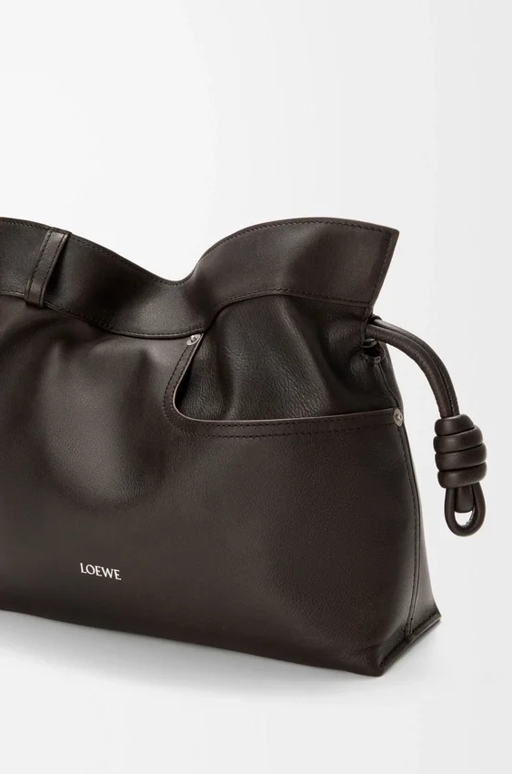 Parlak Dana Derisinden Panta Medium Flamenco Clutch Parlak Dana Derisinden Panta Medium Flamenco Clutch