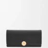Parlak Nappa Dana Derisinden Pebble Continental Cüzdan Parlak Nappa Dana Derisinden Pebble Continental Cüzdan