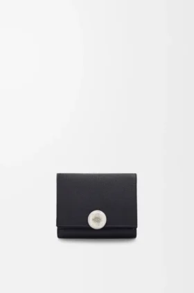 Pebble Desenli Dana Derisinden Üç Katlı Cüzdan