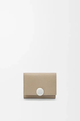 Pebble Desenli Dana Derisinden Üç Katlı Cüzdan