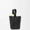 Pürüzsüz Dana Derisinden Mini Pebble Bucket Çanta