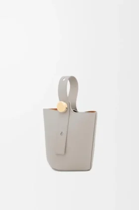 Pürüzsüz Dana Derisinden Mini Pebble Bucket Çanta