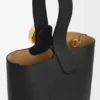 Pürüzsüz Dana Derisinden Mini Pebble Bucket Çanta