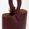 Pürüzsüz Dana Derisinden Mini Pebble Bucket Çanta