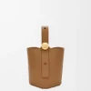 Pürüzsüz Dana Derisinden Mini Pebble Bucket Çanta