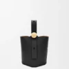 Pürüzsüz Dana Derisinden Mini Pebble Bucket Çanta
