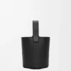Pürüzsüz Dana Derisinden Mini Pebble Bucket Çanta