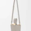 Pürüzsüz Dana Derisinden Mini Pebble Bucket Çanta