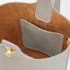 Pürüzsüz Dana Derisinden Mini Pebble Bucket Çanta