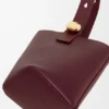 Pürüzsüz Dana Derisinden Mini Pebble Bucket Çanta