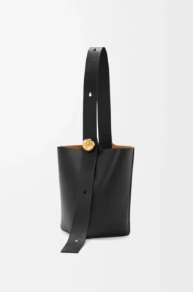Pürüzsüz Dana Derisinden Orta Boy Pebble Bucket Çanta