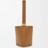 Pürüzsüz Dana Derisinden Orta Boy Pebble Bucket Çanta