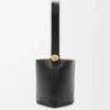 Pürüzsüz Dana Derisinden Orta Boy Pebble Bucket Çanta