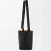 Pürüzsüz Dana Derisinden Orta Boy Pebble Bucket Çanta