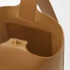 Pürüzsüz Dana Derisinden Orta Boy Pebble Bucket Çanta