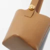 Pürüzsüz Dana Derisinden Orta Boy Pebble Bucket Çanta