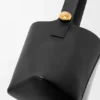 Pürüzsüz Dana Derisinden Orta Boy Pebble Bucket Çanta
