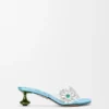 PVC’den Toy Kristal Çiçekli Sandaletler PVC’den Toy Kristal Çiçekli Sandaletler