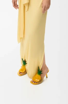 PVC’den yapılmış Petal Ananas Sandalet
