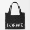 Rafya’dan Büyük Loewe Font Tote Rafya’dan Büyük Loewe Font Tote