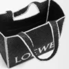 Rafya’dan Büyük Loewe Font Tote Rafya’dan Büyük Loewe Font Tote