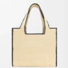 Rafya’dan Büyük Loewe Font Tote Rafya’dan Büyük Loewe Font Tote