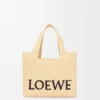 Rafya’dan Küçük Loewe Font Tote Rafya’dan Küçük Loewe Font Tote