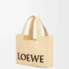 Rafya’dan Küçük Loewe Font Tote Rafya’dan Küçük Loewe Font Tote